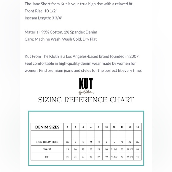 Kut from the Kloth high rise shorts - Picture 6 of 6